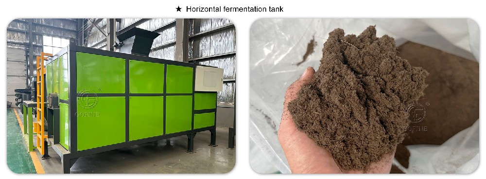 Chicken manure organic fertilizer compost tank