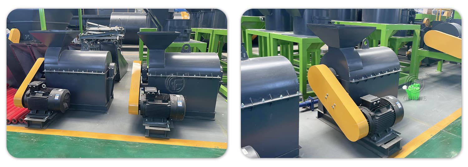 Semi-wet material crusher