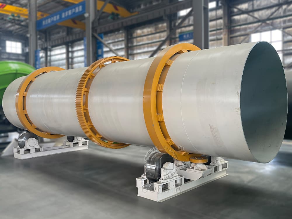 High efficiency rotary gear granulator for compound fertilizer production line