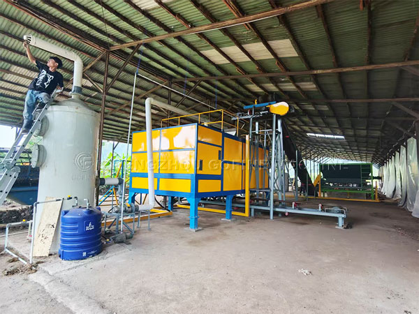 Industrial Cow Dung Compost Machine | Commercial Manure Turner Price