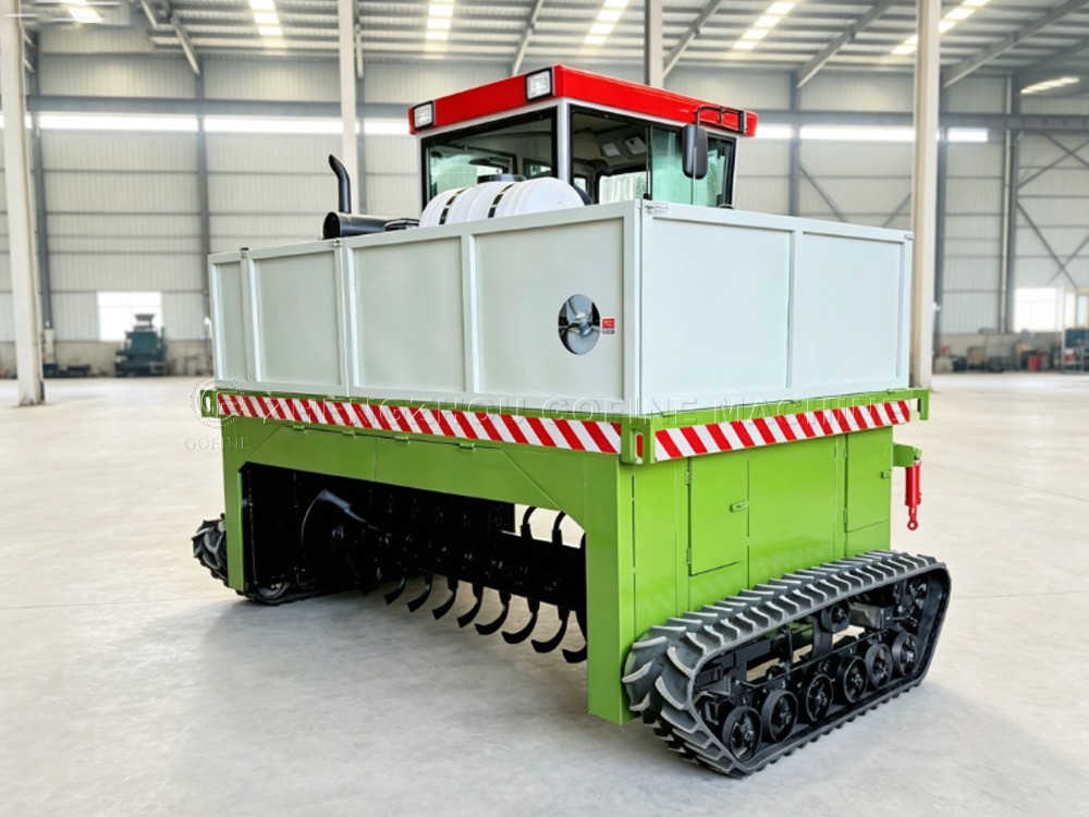 Heavy-Duty Organic Fertilizer Compost Turner Machine for Commercial Composting