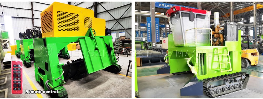 Crawler Compost Turner: Remote Control & Cab Models | Factory Direct