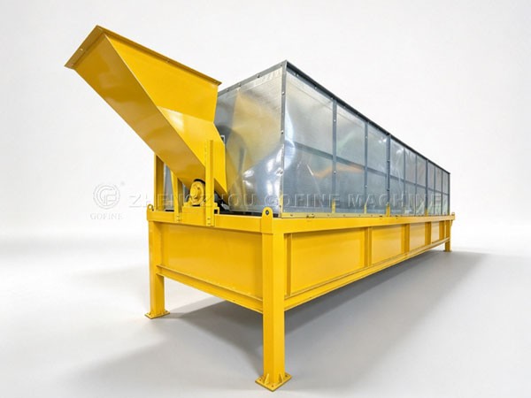 Rotary Drum Screen with Inspection Dust Cover | Fertilizer Line